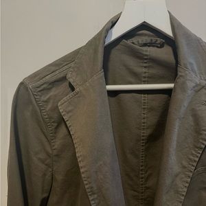 Buck Mason Carry on Jacket. Canteen color(olive green)